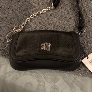 Steve Madden Black ShoulderBag with Chain Strap